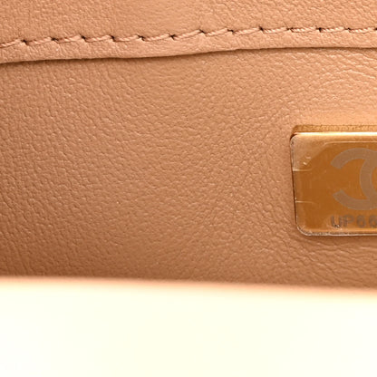 Chanel Lambskin Quilted Mini Heart Charms Flap Beige 7 of 11