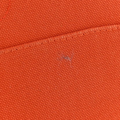 Hermes Cotton Canvas Mini Bolide Travel Cosmetic Pouch Feu 8 of 10