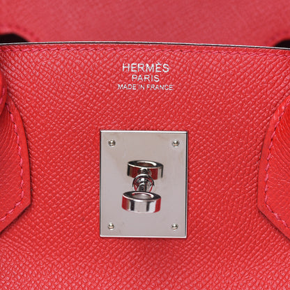 Hermes Epsom Birkin 30 Rouge Casaque 8 of 37