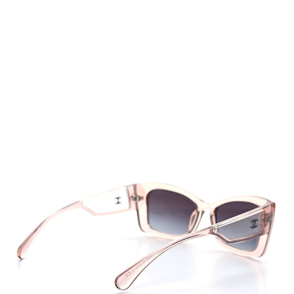 Chanel Acetate CC Rectangle Sunglasses 5430 Pink 4 of 9