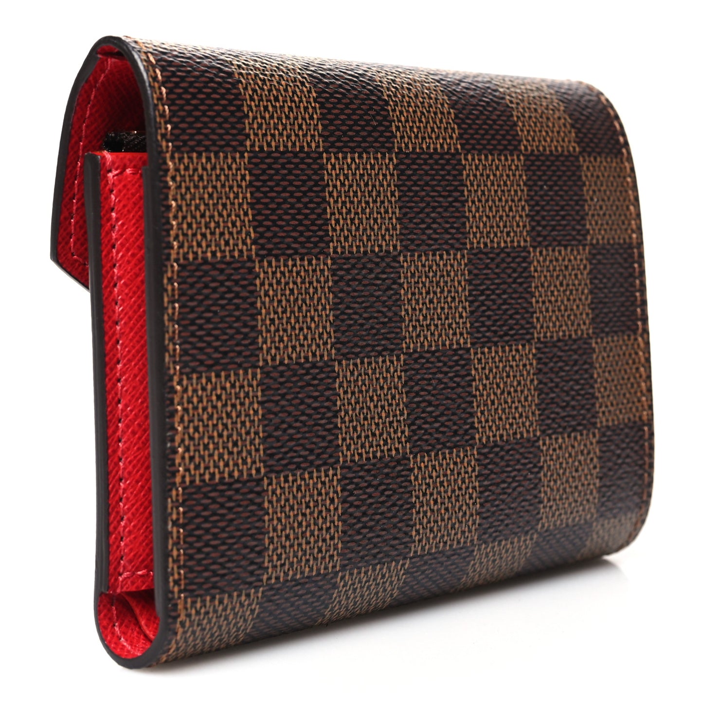 Damier Ebene Victorine Wallet Red