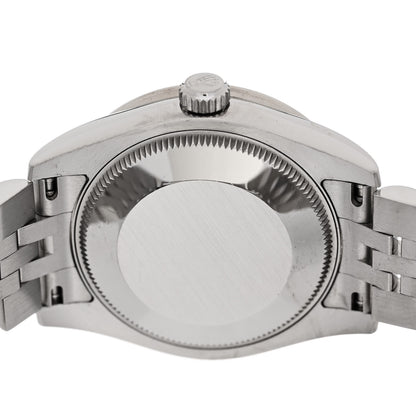 Rolex Stainless Steel 18K White Gold Diamond Mother of Pearl 31mm Oyster Perpetual Datejust Watch 178384 4 of 5