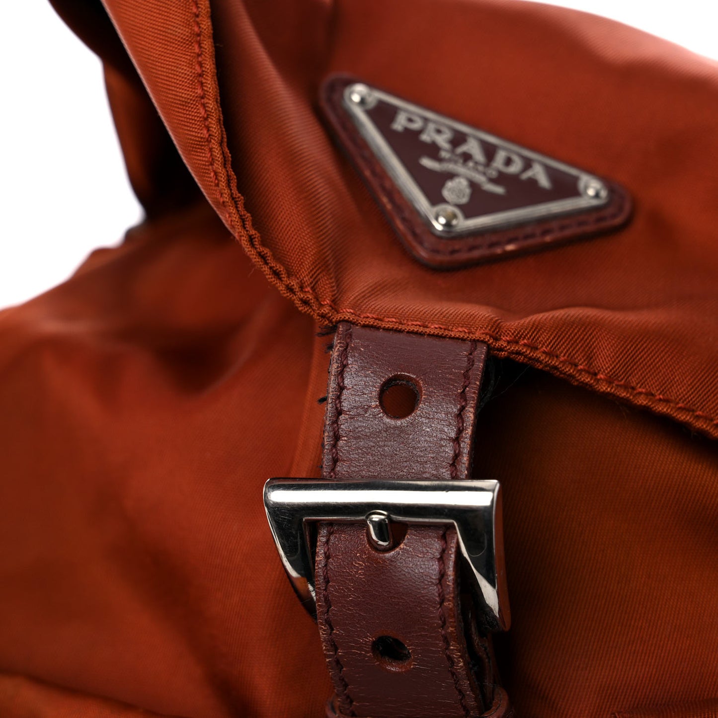 Tessuto Nylon Saffiano Vela Backpack Papaya