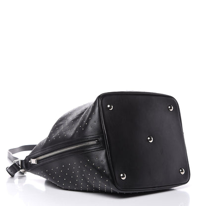 Saint Laurent Calfskin Studded Medium Emmanuelle Bucket Bag Black 4 of 15
