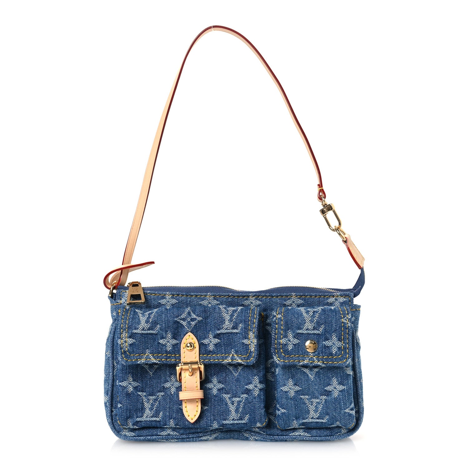 Louis Vuitton Monogram Pochette Accessories Cargo  Blue Denim 1 of 10