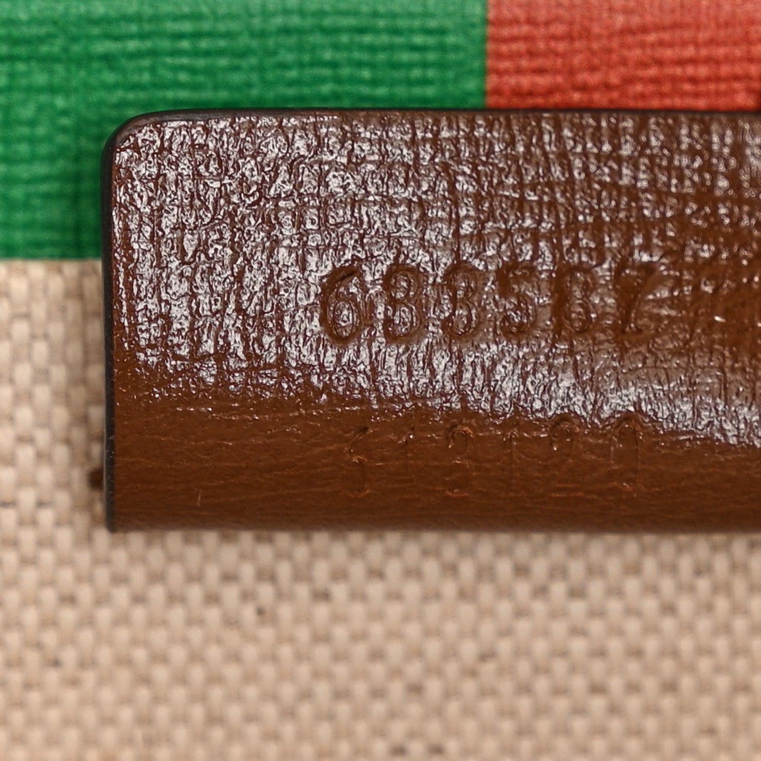 Gucci GG Supreme Monogram Azalea Calfskin Fake/Not Retro Interlocking G Beauty Case Beige Ebony Brown Sugar 7 of 10
