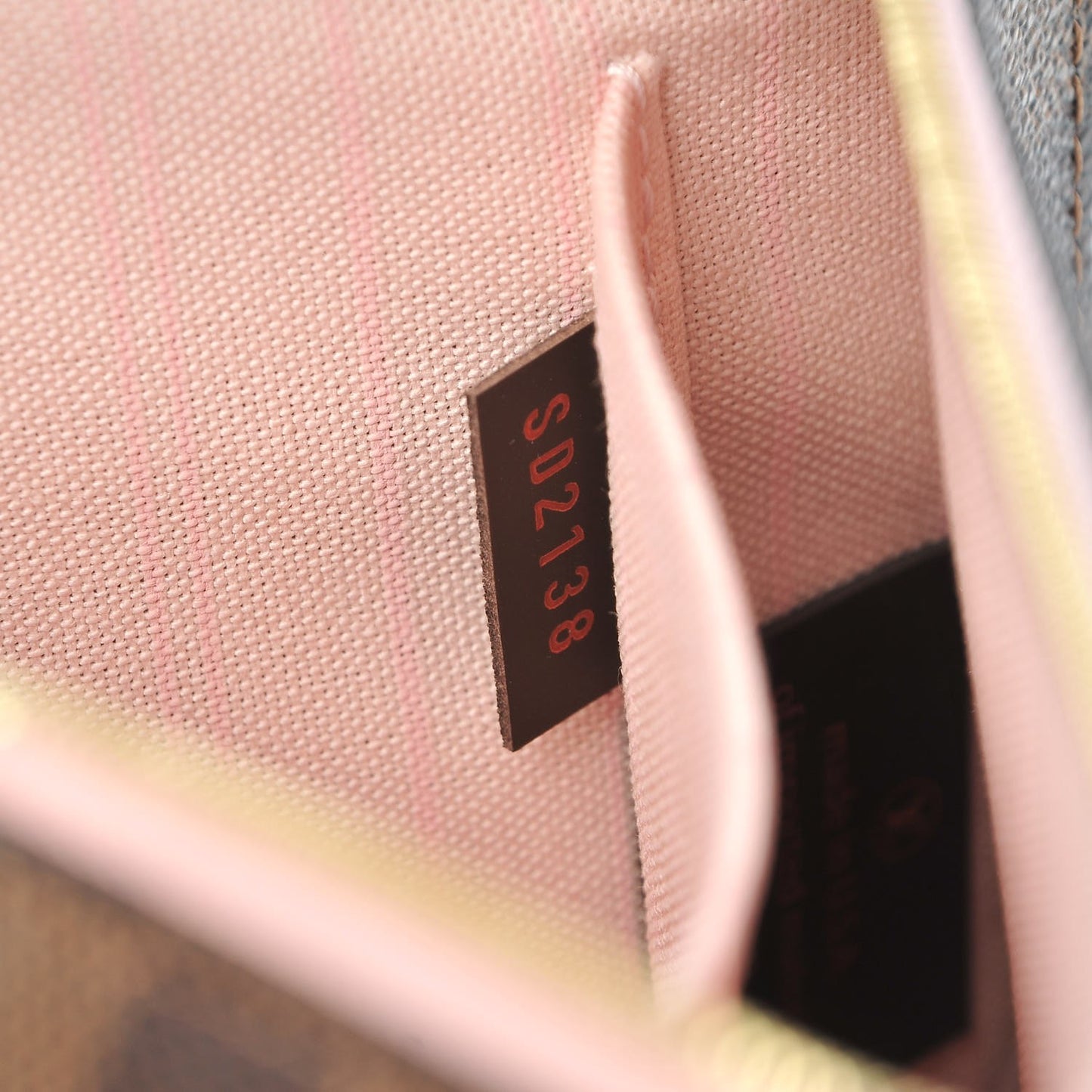 Damier Ebene Neverfull MM GM Pochette Rose Ballerine