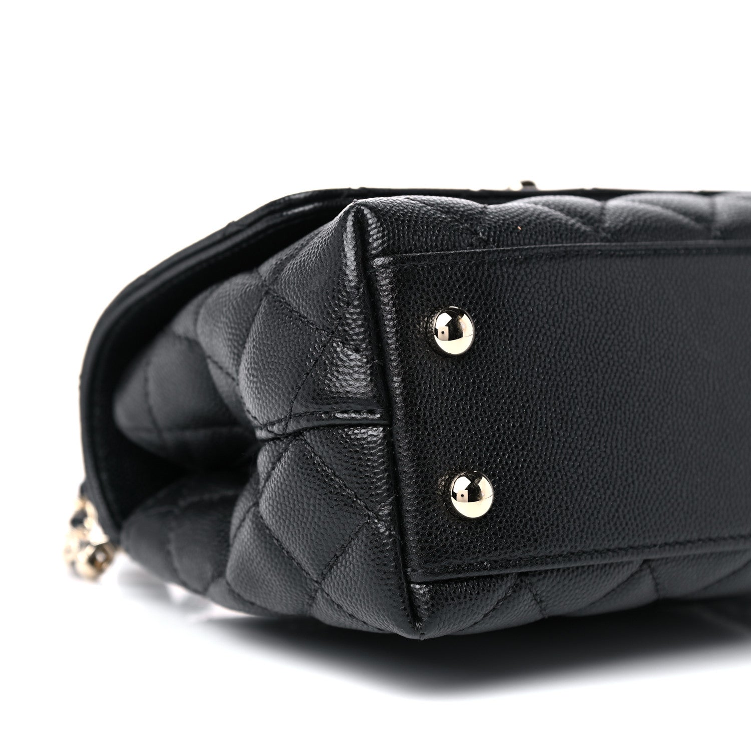 Chanel Caviar Quilted Extra Mini Coco Handle Flap Black 8 of 10