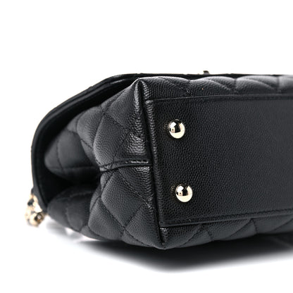 Chanel Caviar Quilted Extra Mini Coco Handle Flap Black 8 of 10