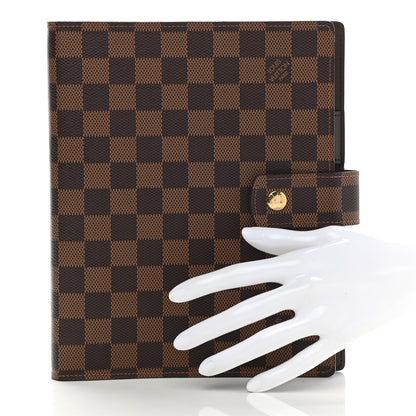 Louis Vuitton Damier Ebene Large Ring Agenda Cover 2 of 8