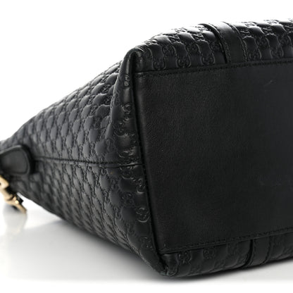Gucci Soft Microguccissima Small Zippered Satchel Black 9 of 12