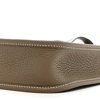 Hermes Taurillon Clemence Amazone Evelyne TPM Etoupe Bleu Indigo 10 of 11