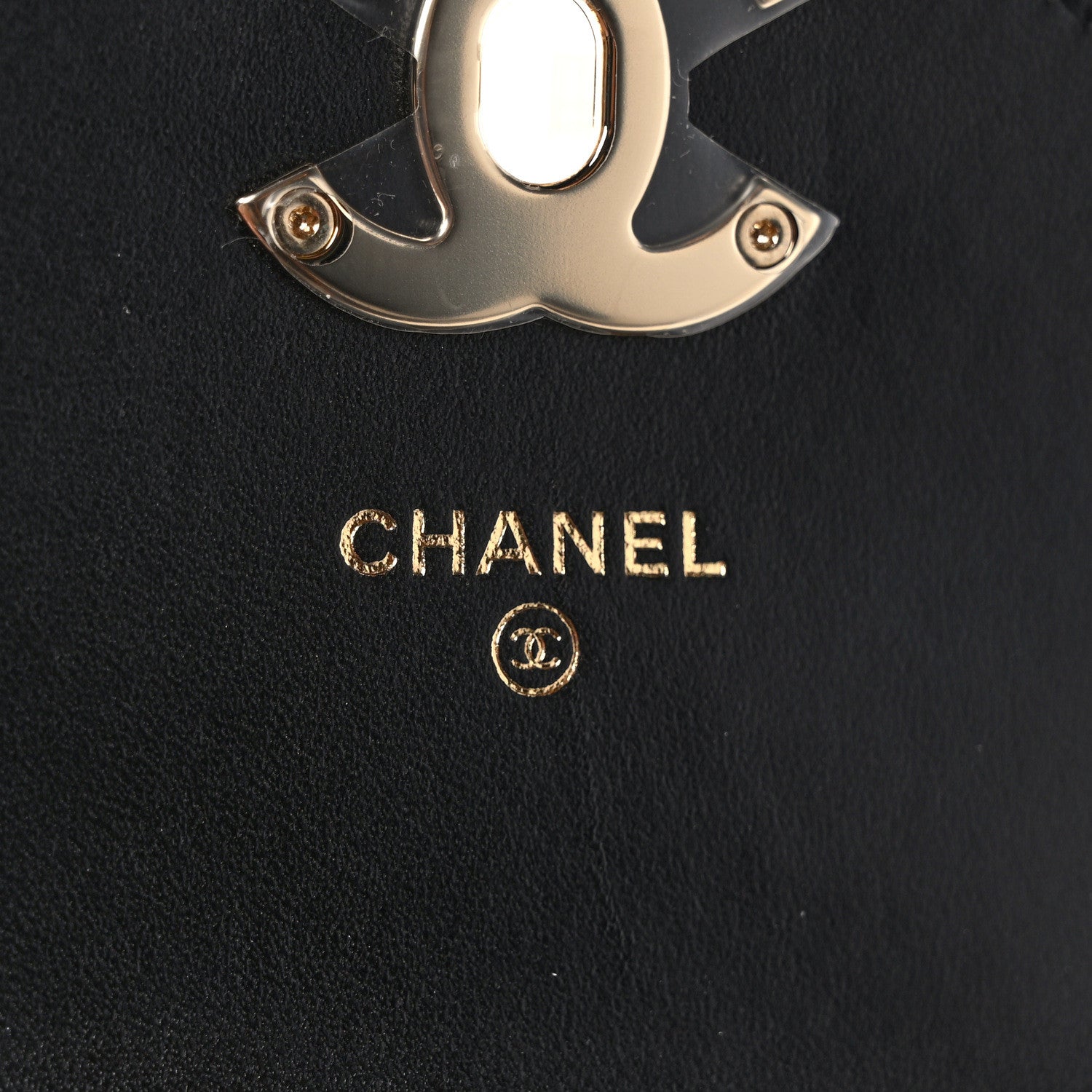 Chanel Lambskin Quilted Phone Chain Clutch Waist Bag Black 6 of 11