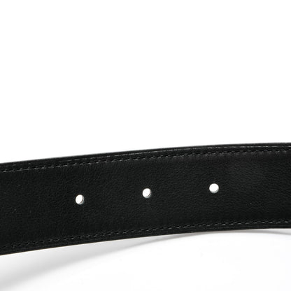 Hermes Swift Epsom 32mm Collier De Chien CDC Belt 95 Black Etoupe 5 of 6