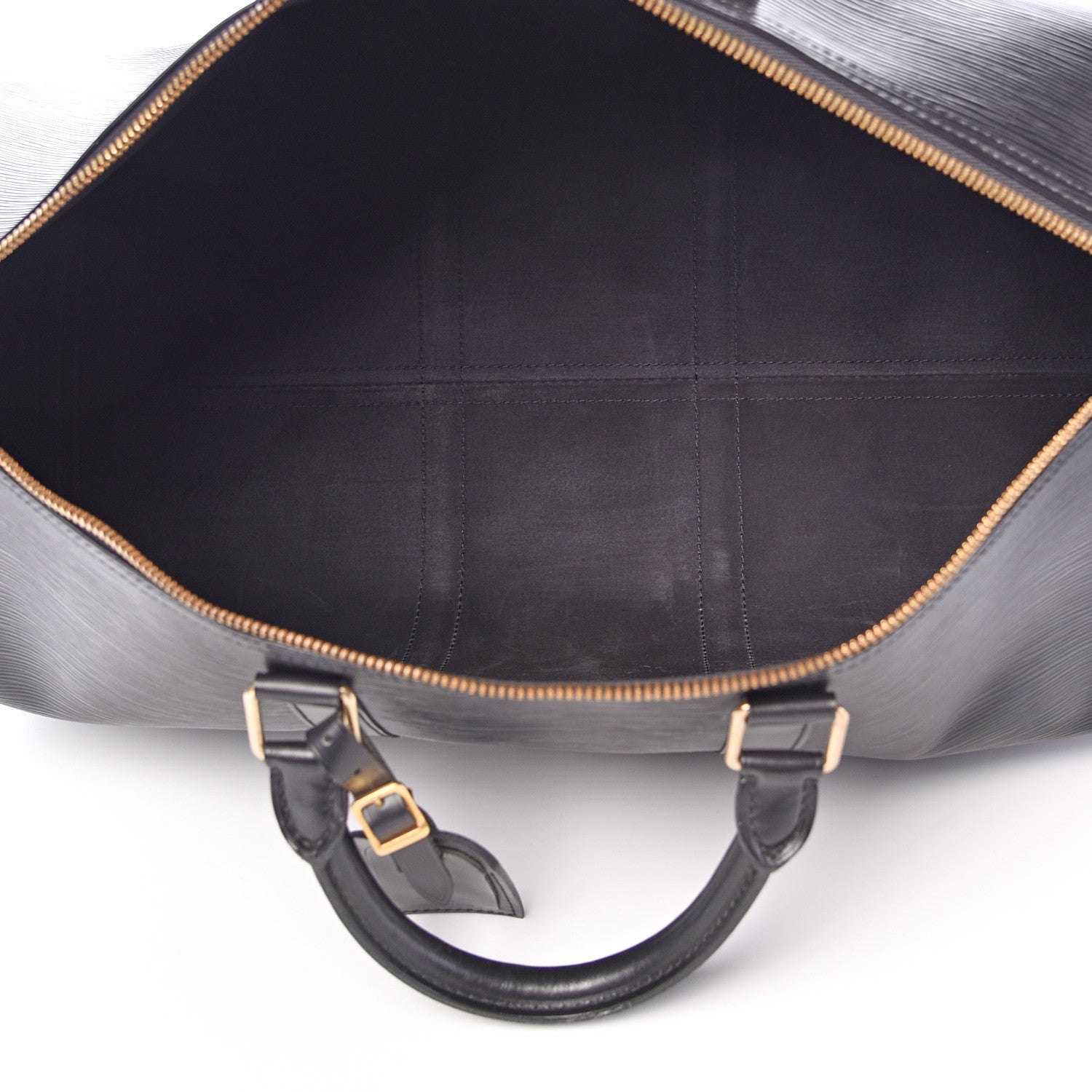 Louis Vuitton Epi Keepall 50 Black 4 of 14