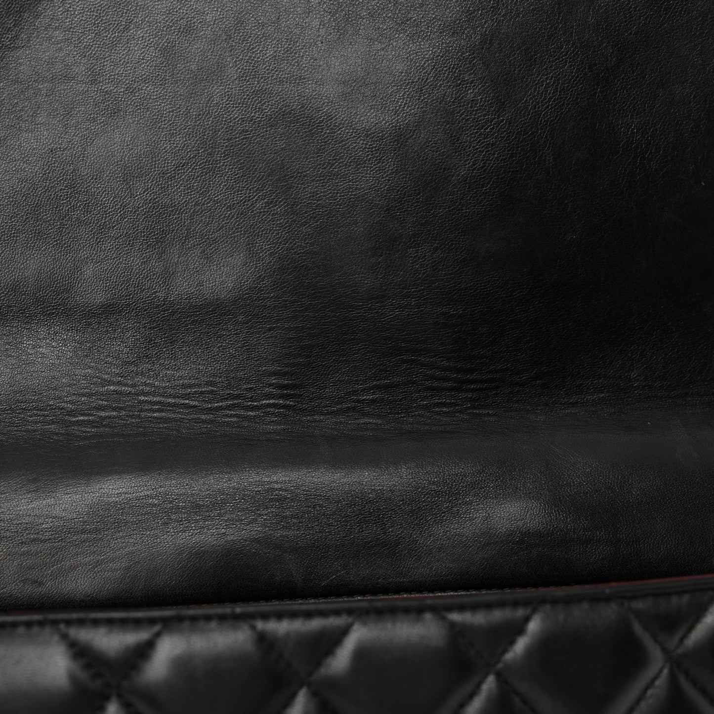 Lambskin Quilted Maxi Single Flap Black