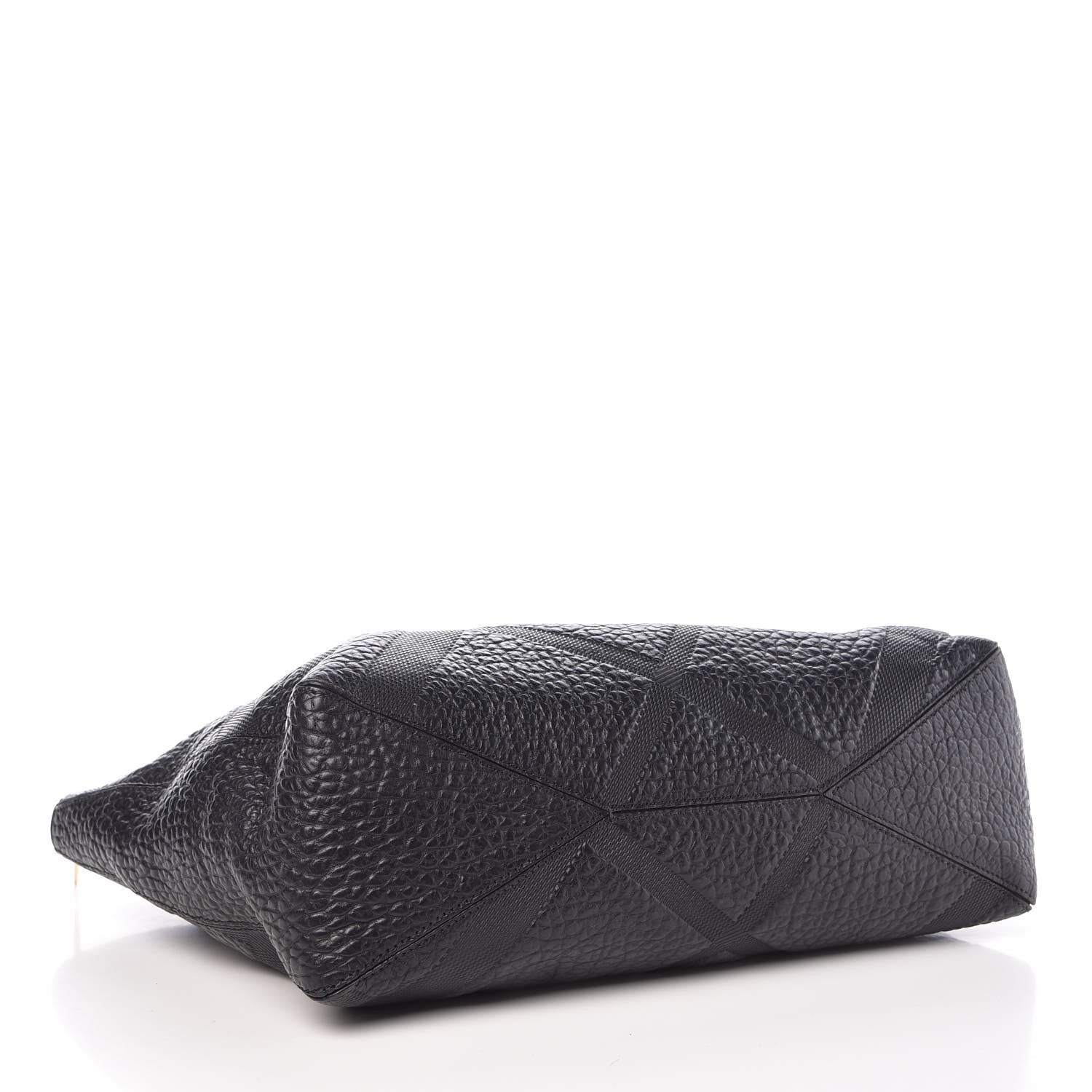 Burberry Heritage Grain Check Embossed Medium Dewsbury Tote Black 5 of 12