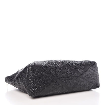 Burberry Heritage Grain Check Embossed Medium Dewsbury Tote Black 5 of 12