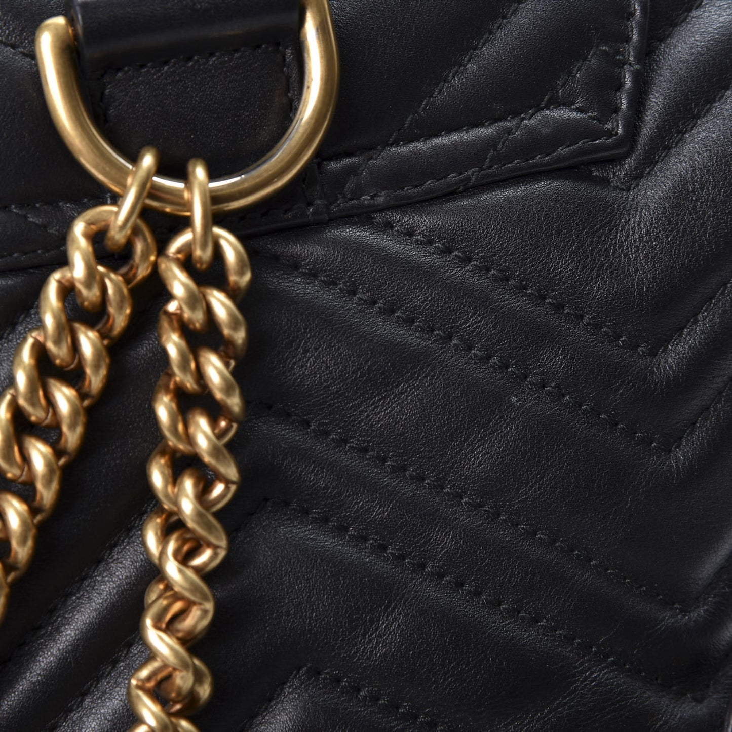 Calfskin Matelasse GG Marmont Flap Backpack Black