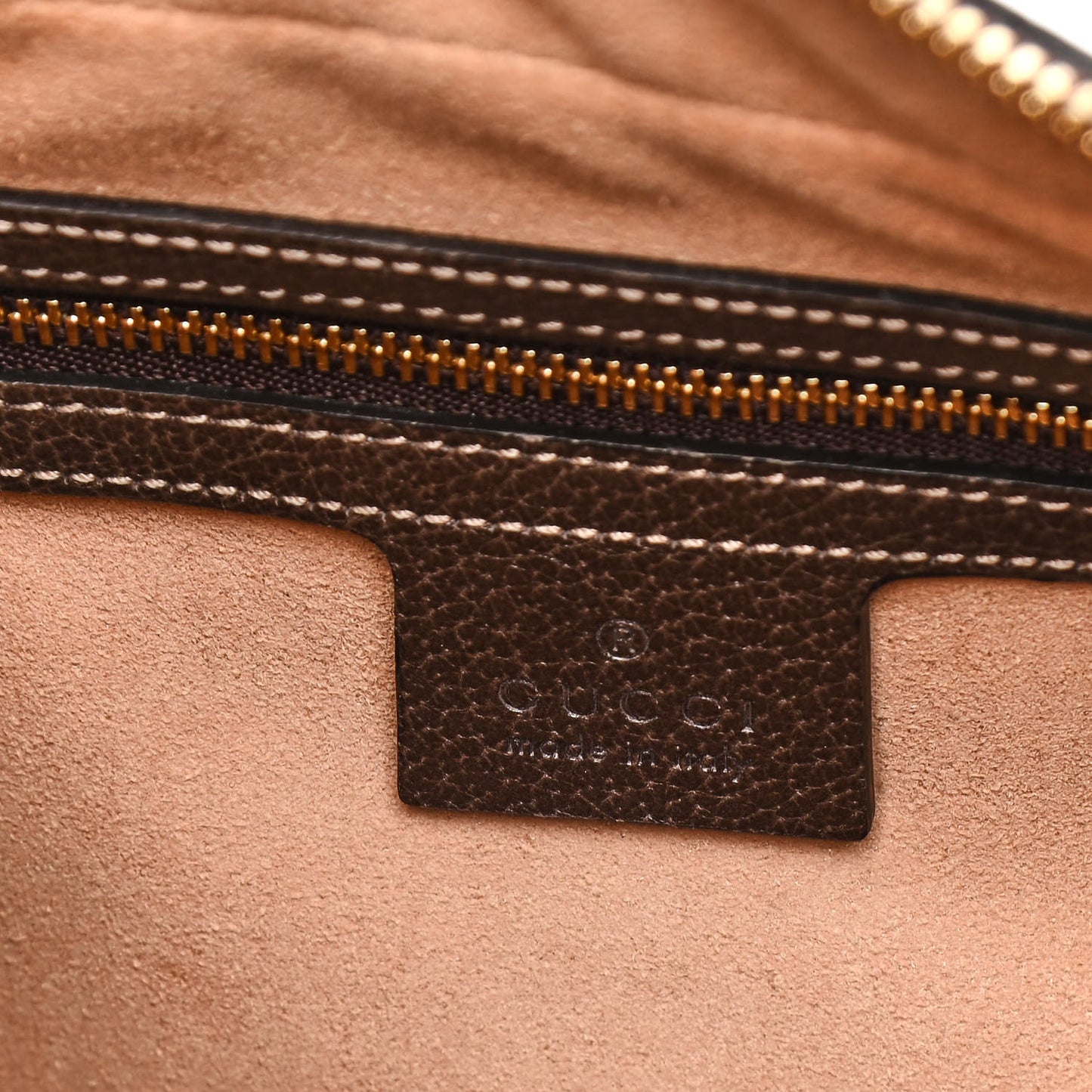 GG Supreme Monogram Web Small Ophidia Shoulder Bag Brown