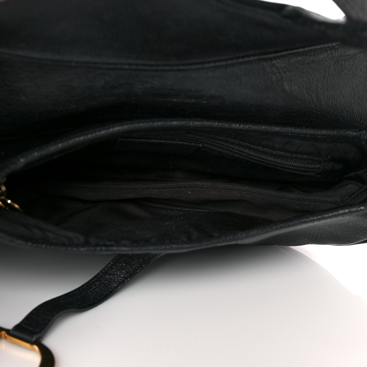 Calfskin Saddle Bag Black