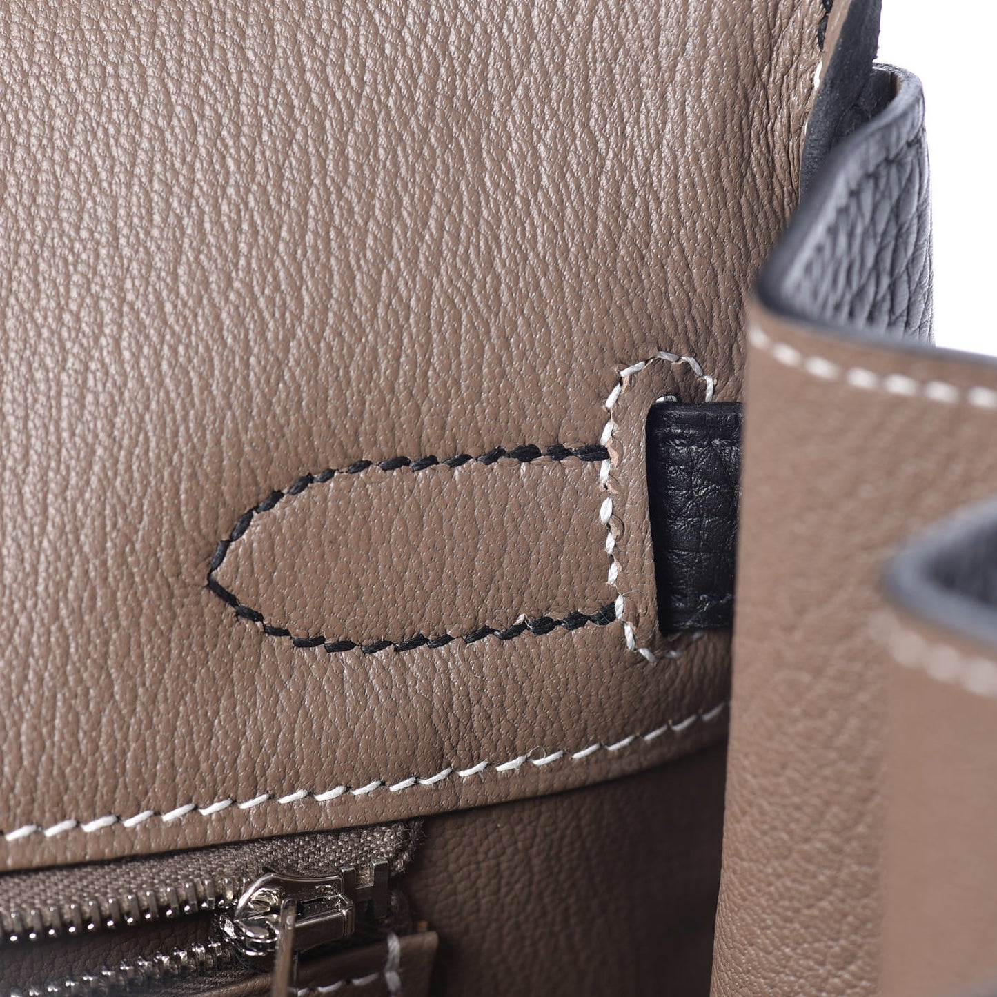 Togo Horseshoe Birkin 30 Black Etoupe