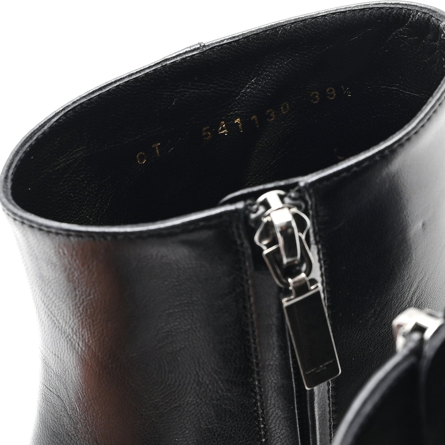 Nappa Vendome Loulou Ankle Zip Boot 39.5 Black