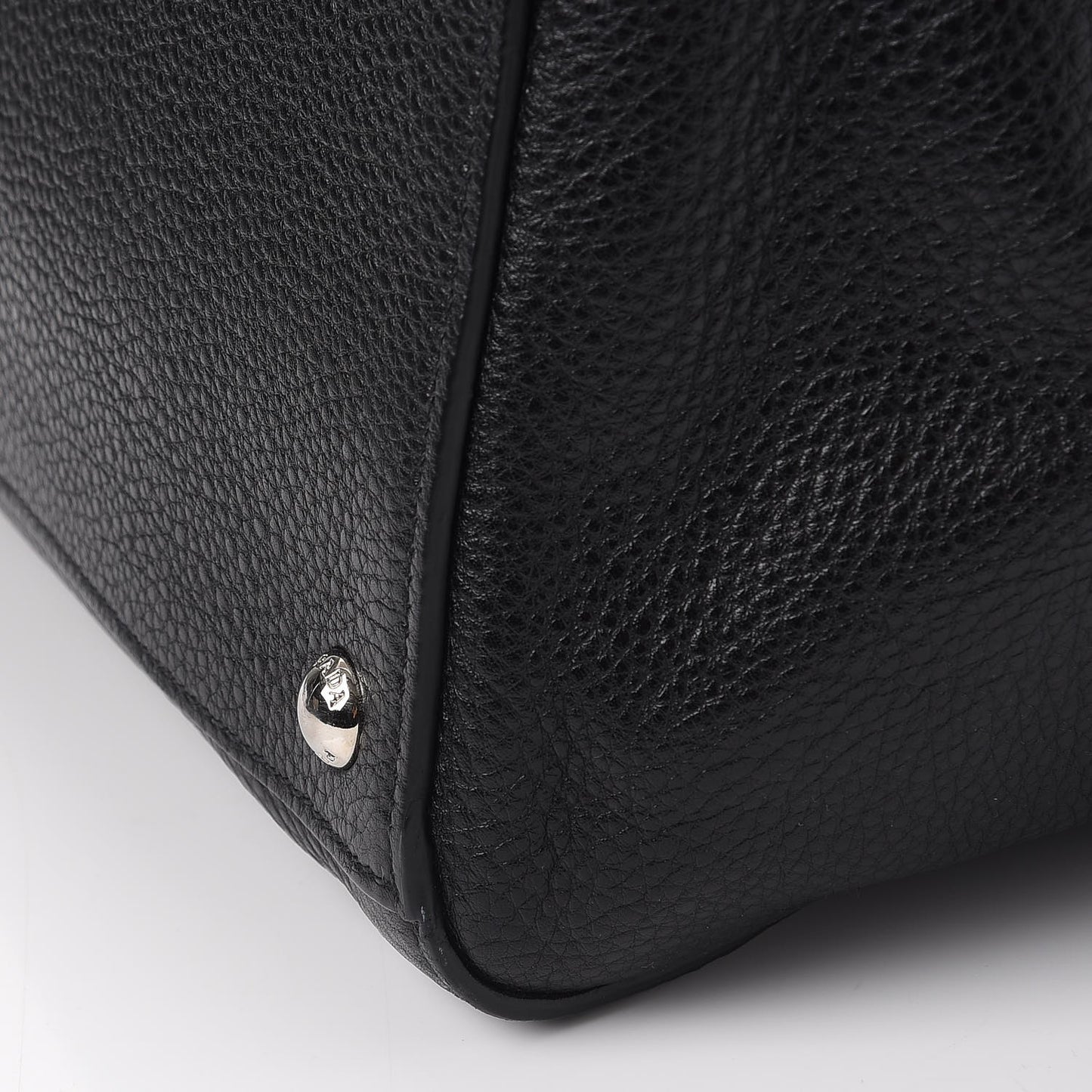 Vitello Phenix Shopping Tote Black