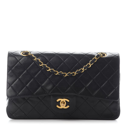 Chanel Lambskin Quilted Medium Double Flap Black 1 of 10