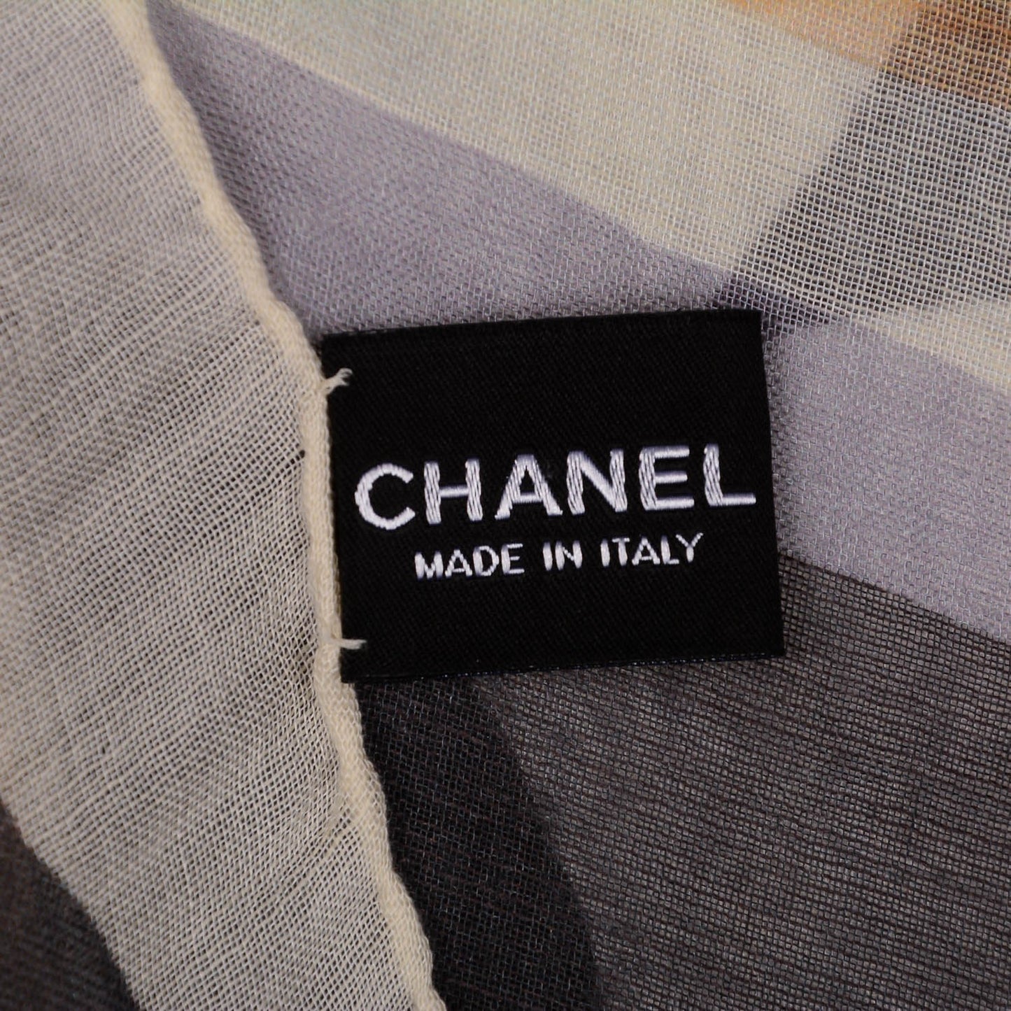 Modal Cashmere Silk Scarf Black White Brown
