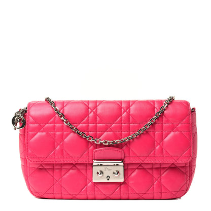 Christian Dior Lambskin Cannage Miss Dior Promenade Pouch Fuchsia 1 of 4