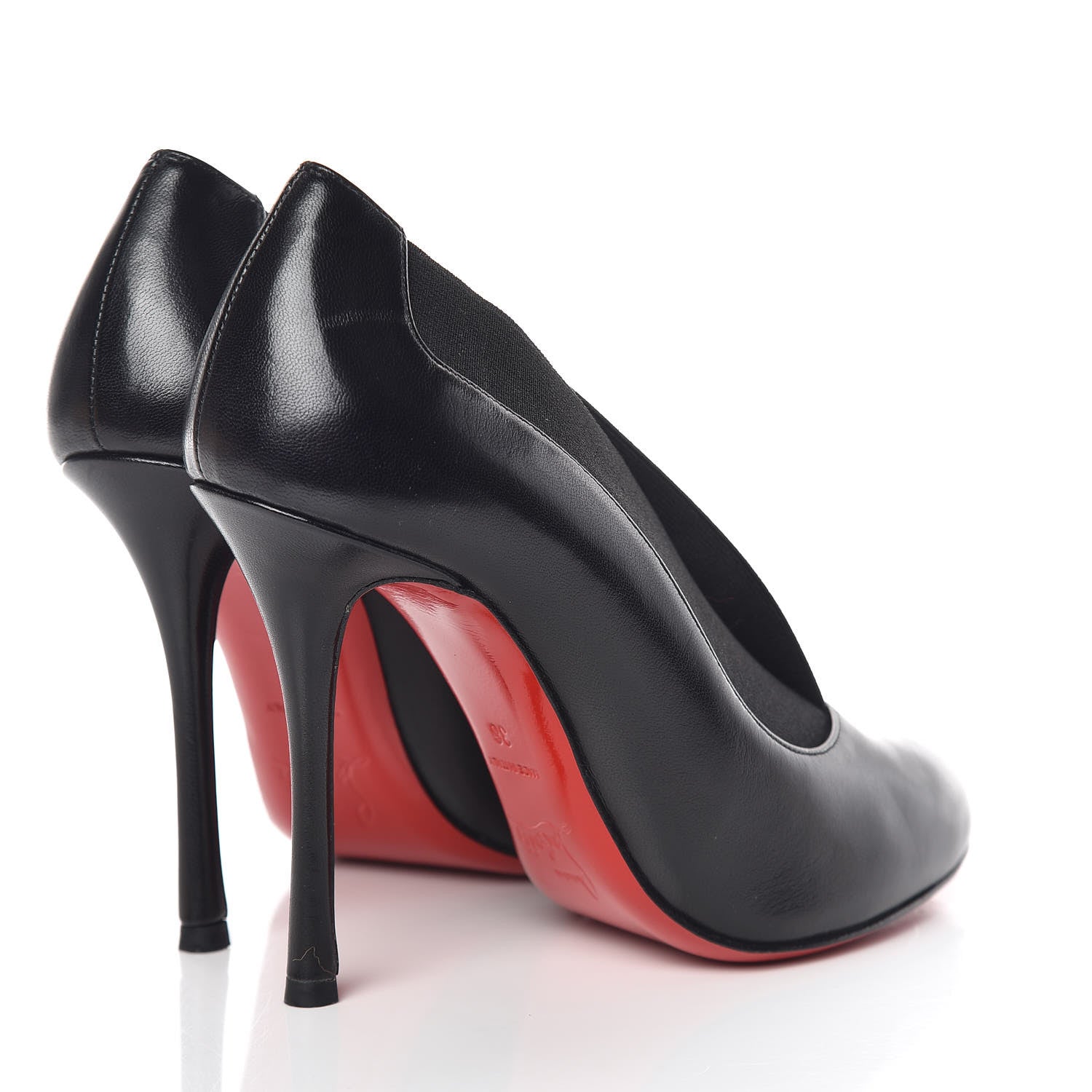 Christian Louboutin Shiny Nappa Toot Couverte 100 Pumps 36 Black 4 of 13