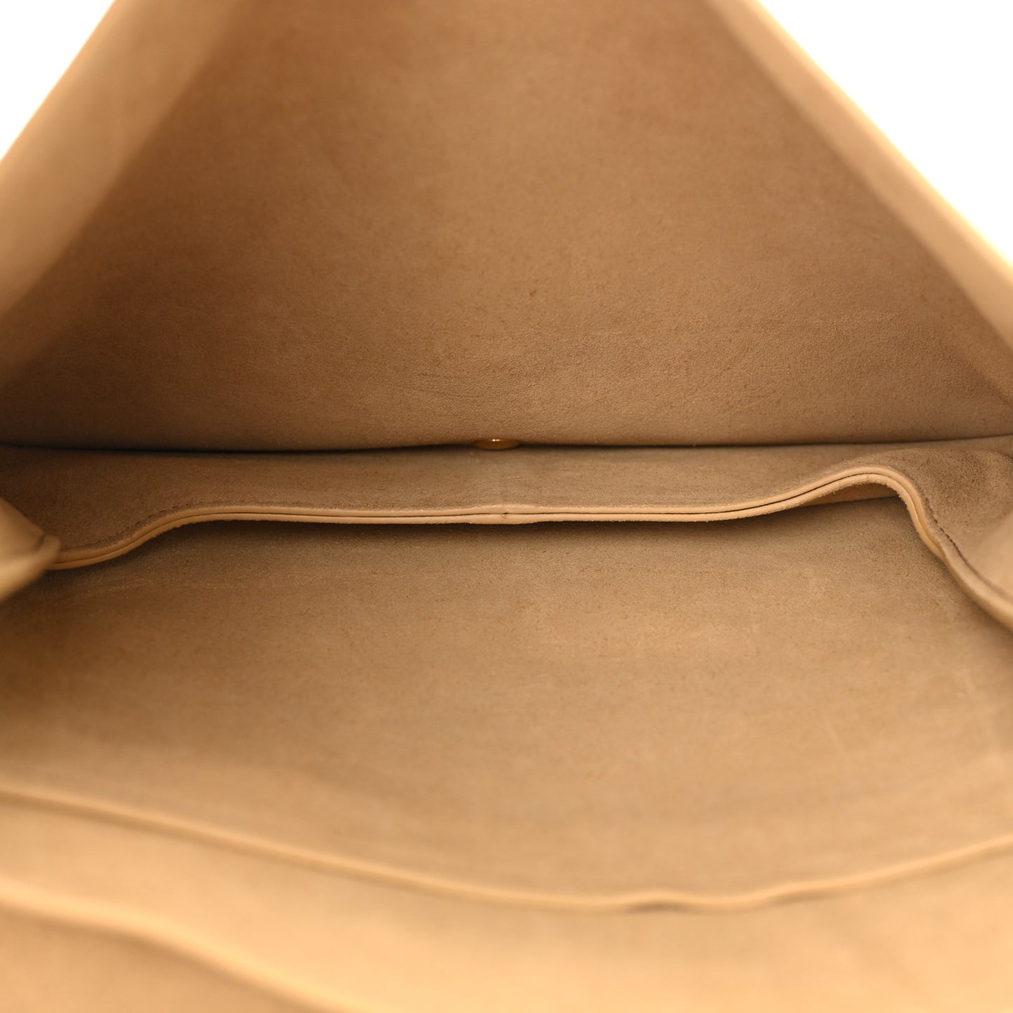 Shiny Lambskin Soft Triomphe Besace Bag Sandcastle