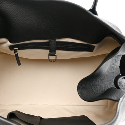The Row Grained Calfskin Soft Margaux 17 Black 8 of 19