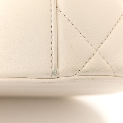 Chanel Lambskin Quilted Trendy Vanity Case White 15 of 16