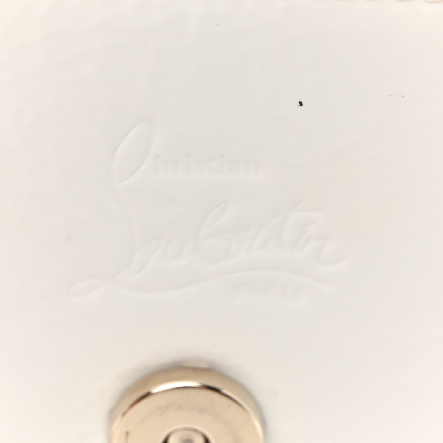 Christian Louboutin Patent Calfskin By My Side Wallet On Chain White 6 of 11