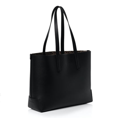 Burberry Calfskin TB Motif Embossed Medium Tote Black 2 of 10