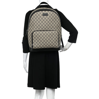 Gucci GG Supreme Monogram Medium Backpack Black 2 of 11