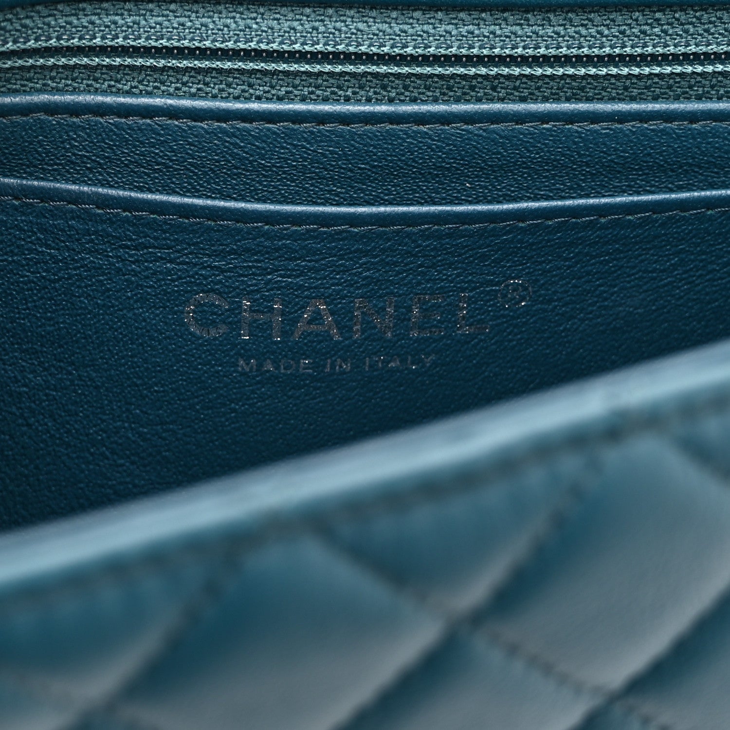 Chanel Lambskin Quilted Mini Rectangular Flap Dark Blue 6 of 10