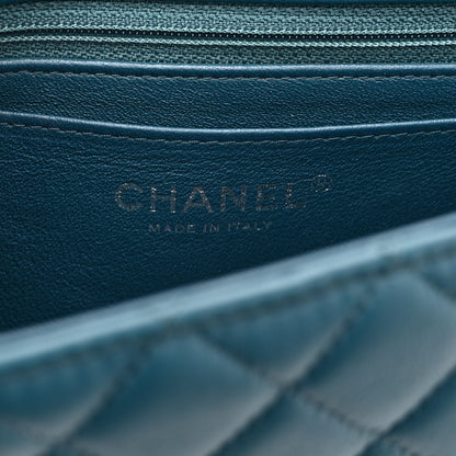 Chanel Lambskin Quilted Mini Rectangular Flap Dark Blue 6 of 10