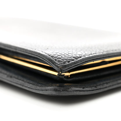 Chanel Caviar Timeless CC Zipped Pocket Wallet Black 12 of 12