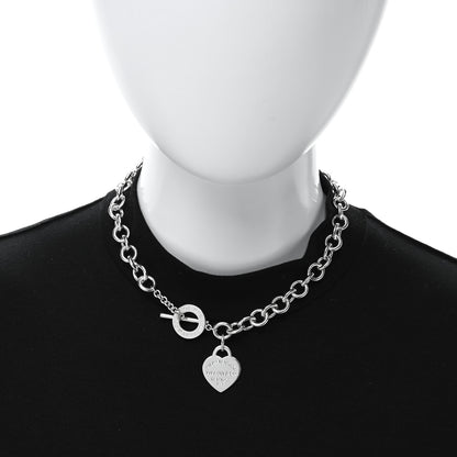 Tiffany Sterling Silver Return to Tiffany Heart Tag Toggle Necklace 2 of 4