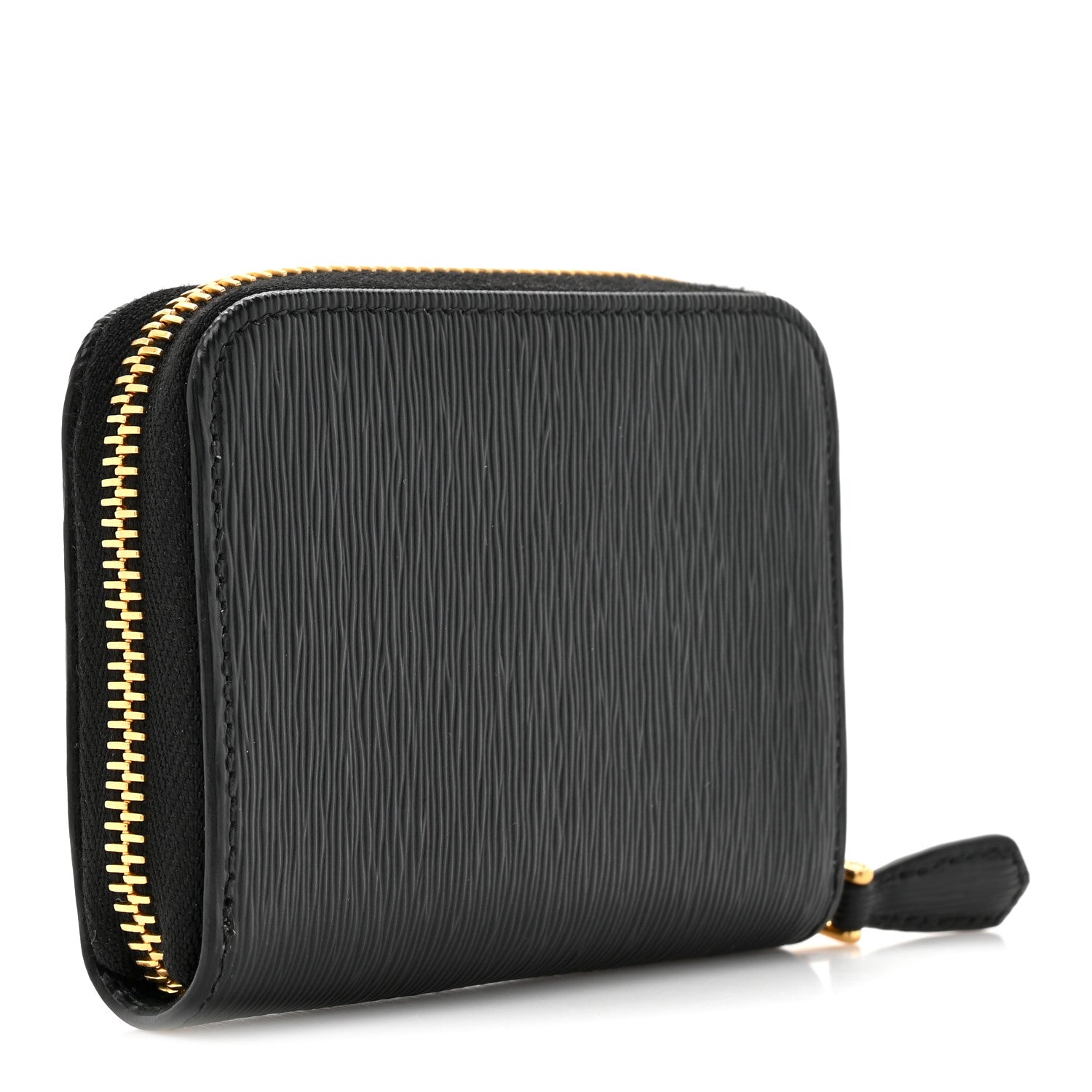Prada Vitello Move Triangle Logo Zip Coin Purse Black 3 of 8