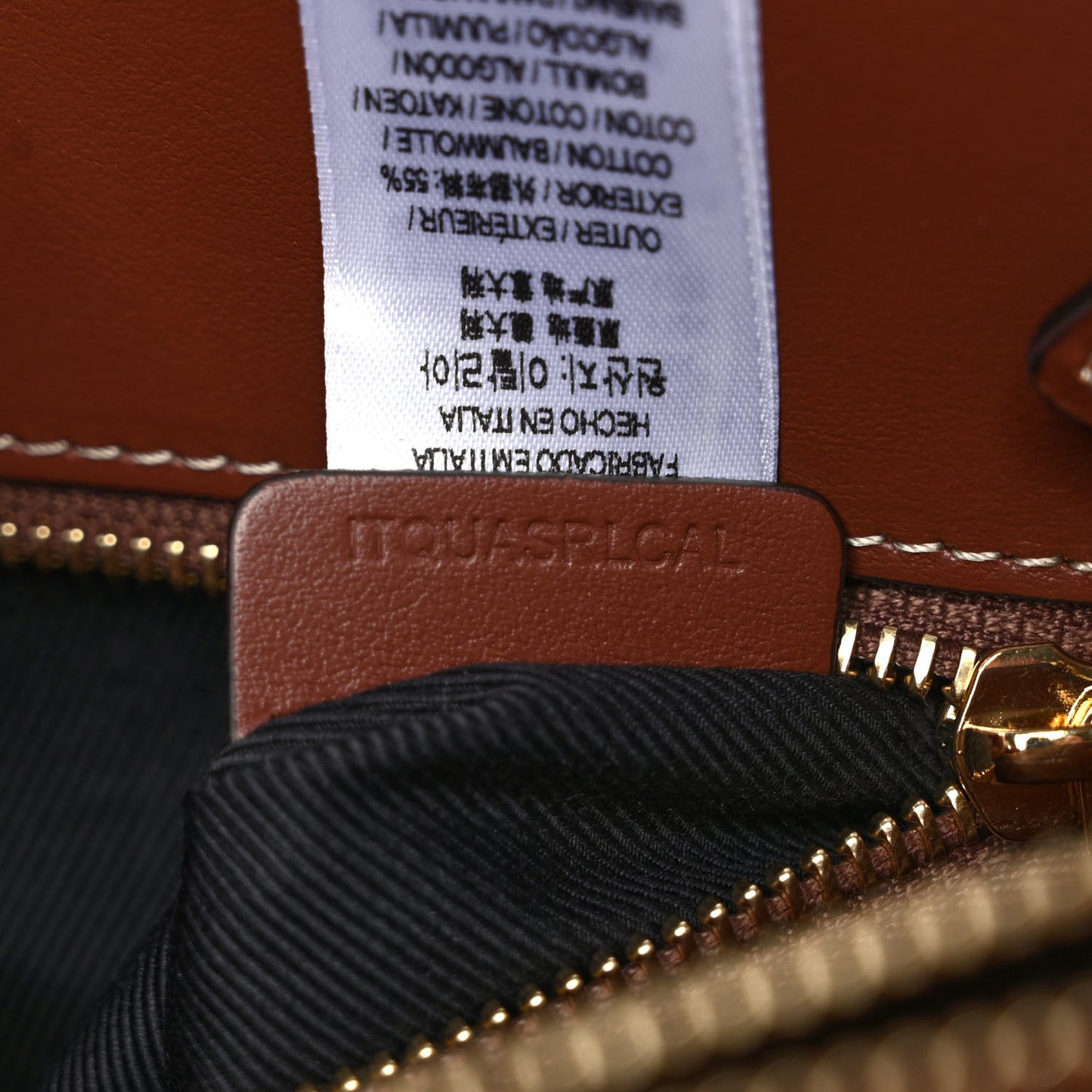 Calfskin Vintage Check Two Handle Title Bag Archive Beige