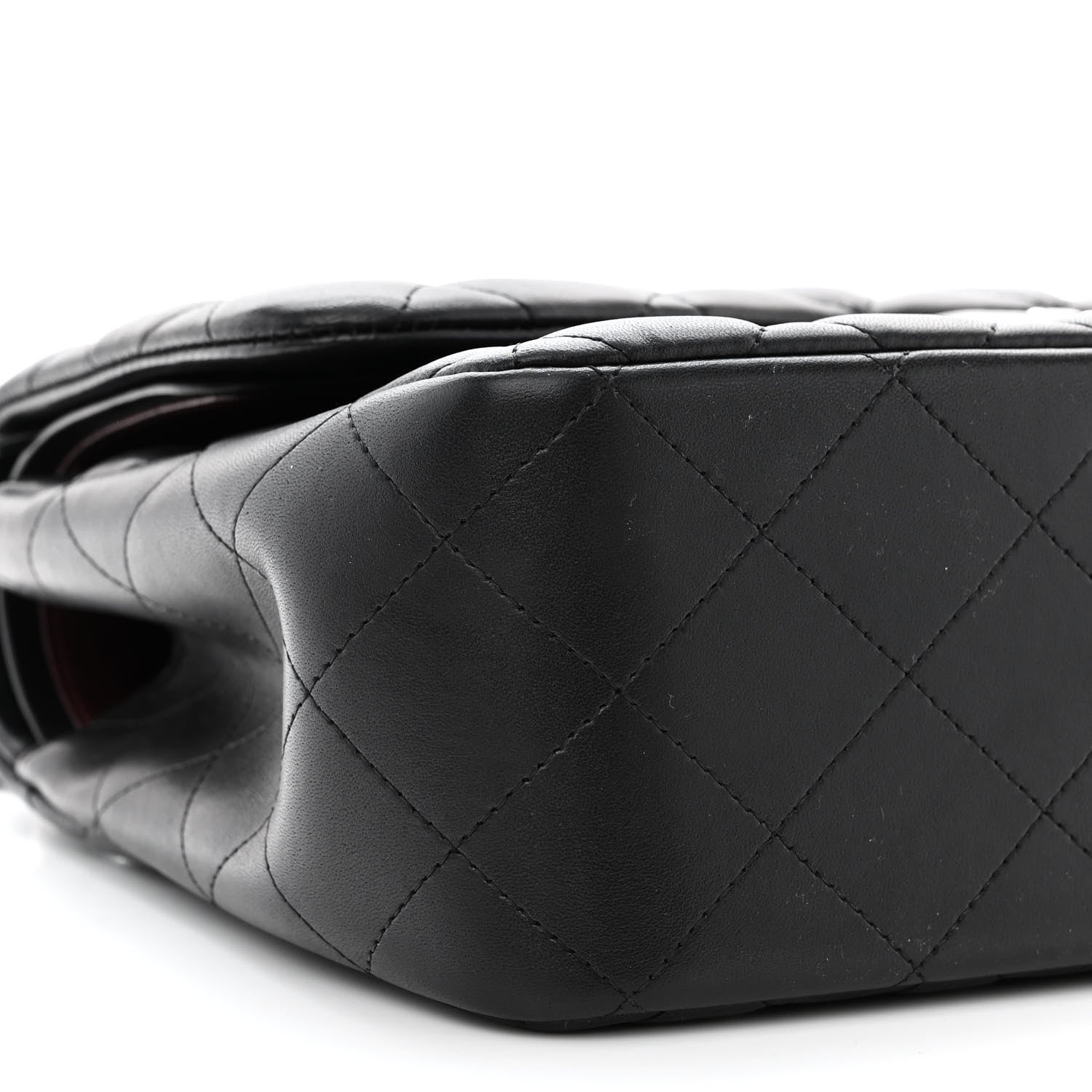 Chanel Lambskin Quilted Jumbo Double Flap Black 9 of 11