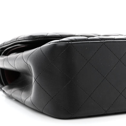 Chanel Lambskin Quilted Jumbo Double Flap Black 9 of 11