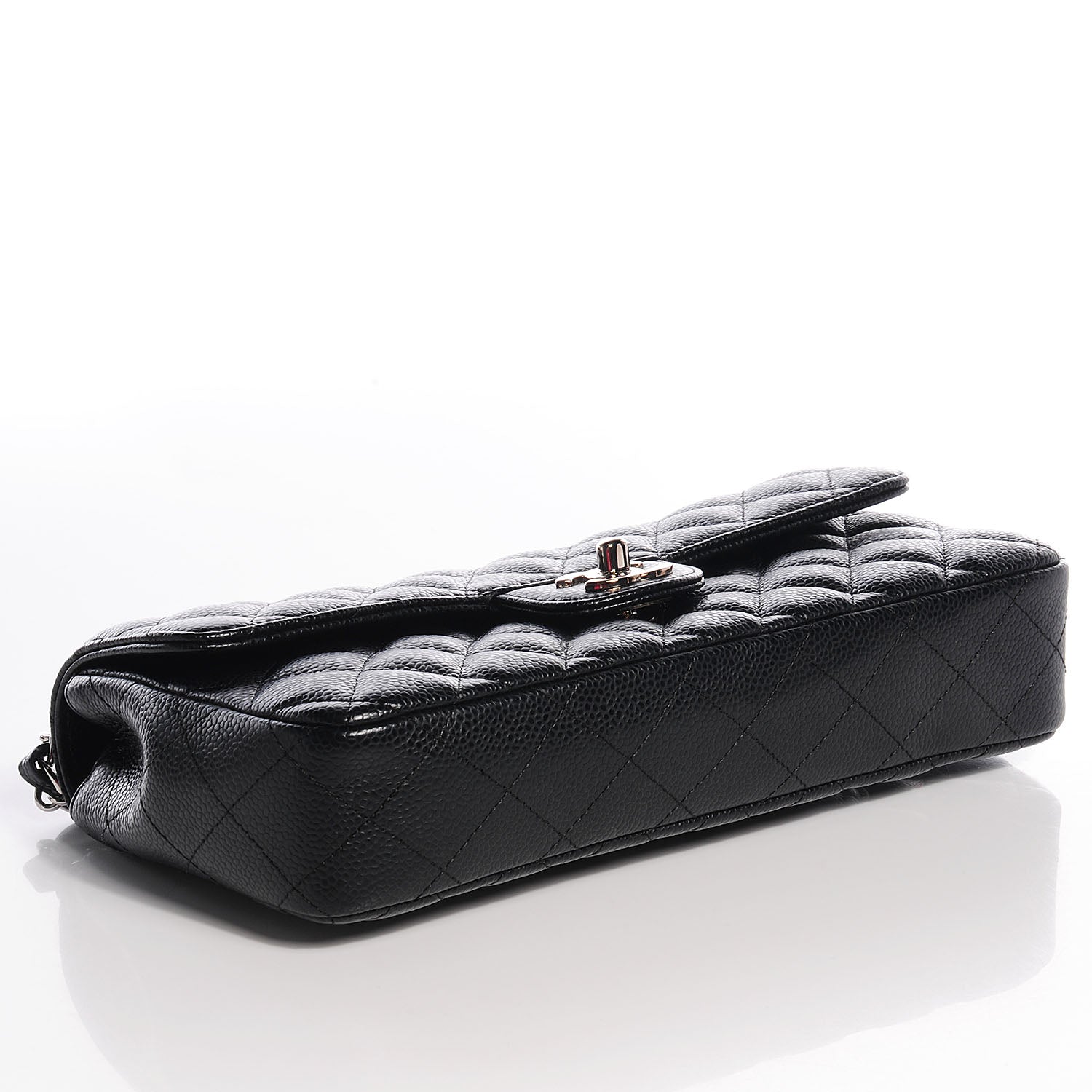 Chanel Caviar East West Flap Bag Black 4 of 9