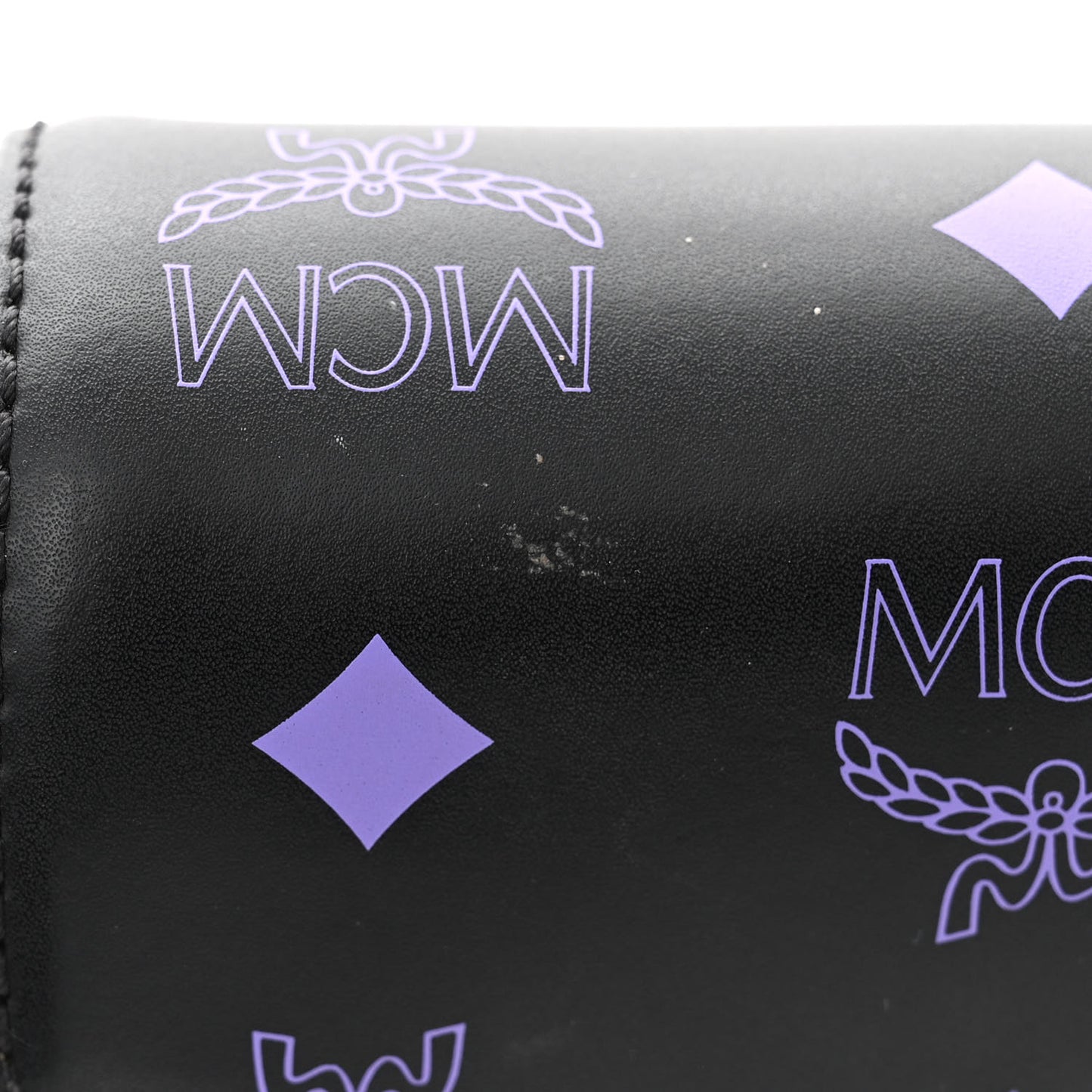 Calfskin Color Splash Logo Small Millie Crossbody Belt Bag Dahlia Purple