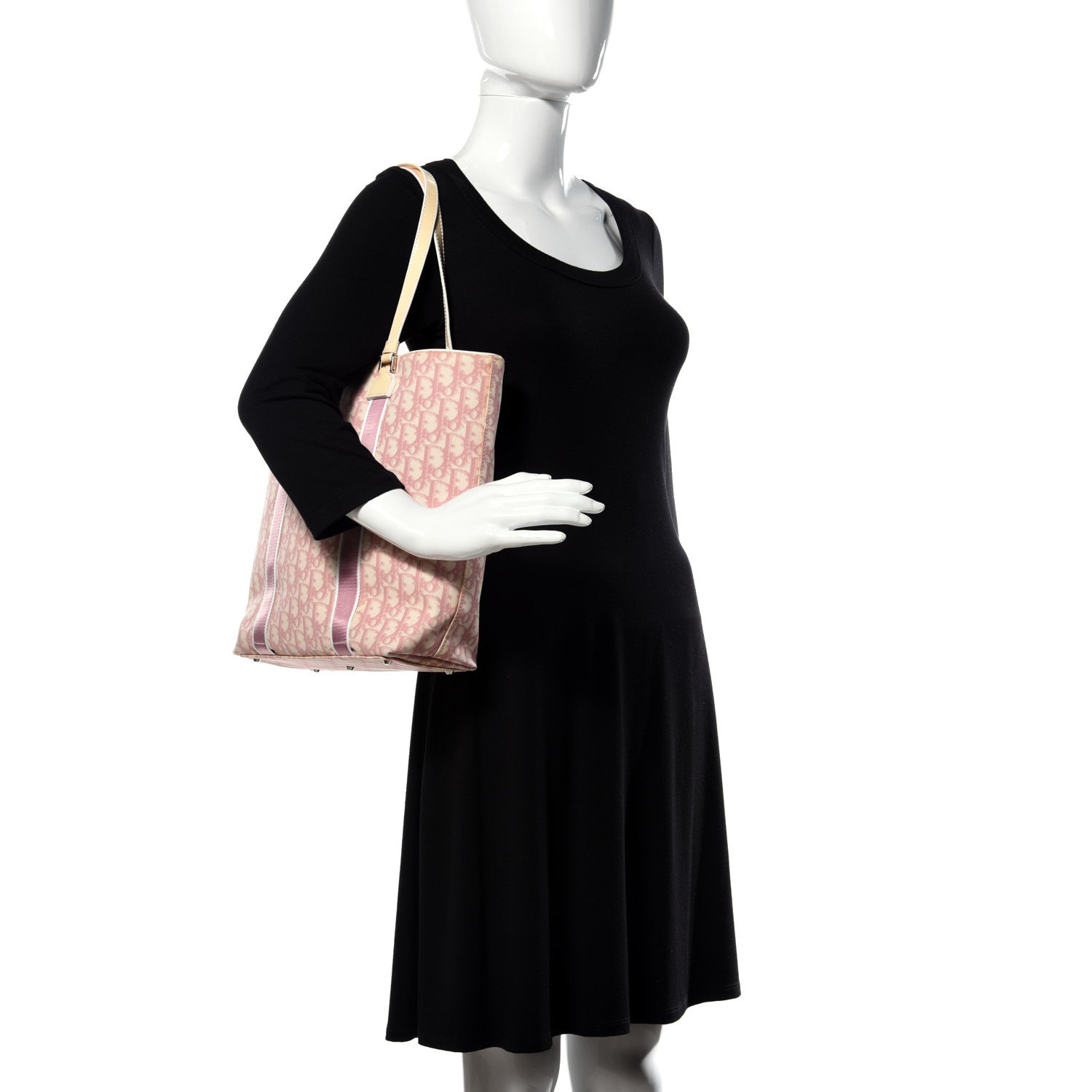 Christian Dior Monogram Girly Tote Pink 2 of 9