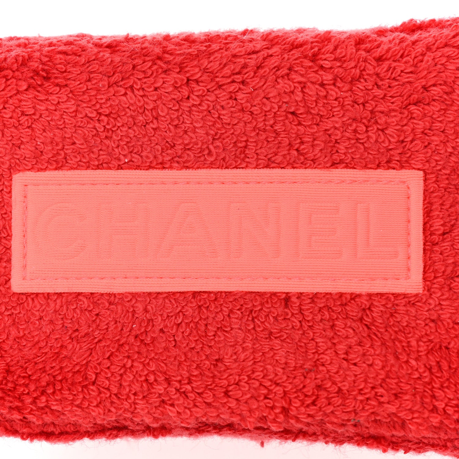 Chanel Terry CC Flat Mules Sandals 39 Dark Red Orange 7 of 8